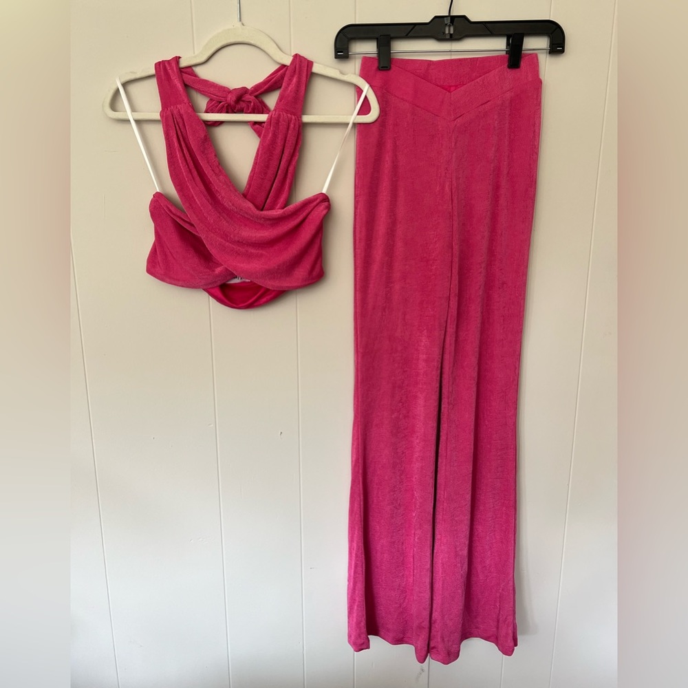 Hot pink matching set